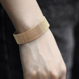 Vintage 16mm Rose Gold Bangle Bracelet Watch Band Chain Jewelry