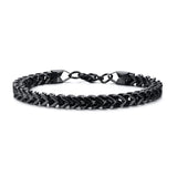 Men's Foxtail Chain Bracelet, Vintage Franco Wristband