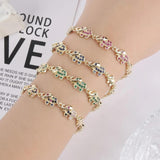 Elephant Bracelet Copper Zirconia Adjustable Woman Gift