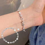Y2K Zircon Ins Bracelets Sweet Girls Heart Chain Bracelet