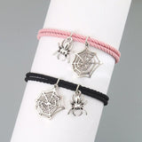 2Pcs Halloween Spider Love Magnetic Couple Bracelet Festive Jewelry