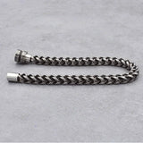 Stainless Steel Motorcycle Bracelet Punk Rock Chain Link Men Boyfriend Jewelry