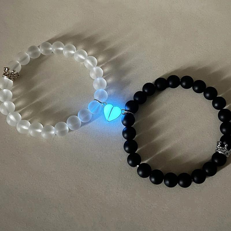 Luminous Couple Bracelet Magnetic Attachment Crown