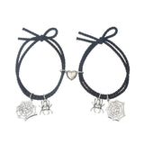 Halloween Spider Couple Bracelets Magnetic Matching Bangles