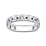 Titanium Steel Braided Magnet Energy Bracelet Bangle