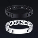 Titanium Steel Braided Magnet Energy Bracelet Bangle