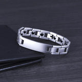 Titanium Steel Braided Magnet Energy Bracelet Bangle