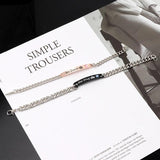Stainless Steel Couple Bracelets His Queen Her King