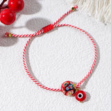 Martis Series Evil Eye & Thousand Flowers Glass Bracelet for Women