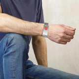 Medical Alert ID Bracelet Waterproof Mesh Band Stainless Male