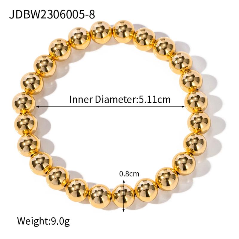 Youthway Golden Copper Bead Bracelet Wedding Jewelry Women