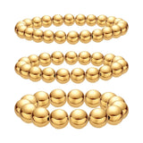 Youthway Golden Copper Bead Bracelet Wedding Jewelry Women