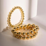 Youthway Golden Copper Bead Bracelet Wedding Jewelry Women
