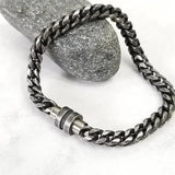 Vintage Men's Bracelet Chain Bangle Retro Magnetic Clasps Wristband