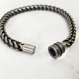 Vintage Men's Bracelet Chain Bangle Retro Magnetic Clasps Wristband