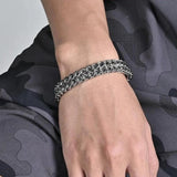 Hidden Locks Stainless Steel Bracelet Hand Chain 19/21/23CM