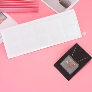 100pcs Transparent Chain Protect Self-Stick Plastic Bags for Necklace Packaging