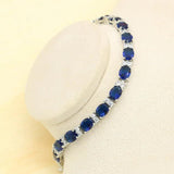Green Yellow Zircon Dubai Silver Bracelet for Women