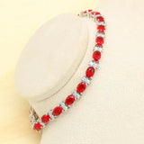 Green Yellow Zircon Dubai Silver Bracelet for Women