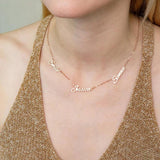 Personalized Name Pendant Necklace for Women Stainless Steel Couple Heart Charm