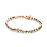 925 Sterling Silver Light Bead Chain Bracelet