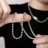 10Pcs Stainless Steel Bulk Ball Bead Chains For DIY Jewelry