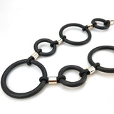 Rubber Jewelry Women Long Pendant Necklace Punk Style Clothes Accessories