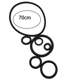 Silicone Necklace Women Punk Jewelry Circle Vintage Sweater Chain