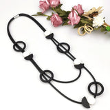 Wood Jewelry Choker Necklaces Women Silicone Necklace