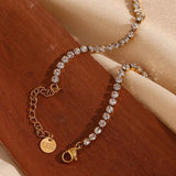 Star Pendant Zircon Necklace Waterproof Jewelry