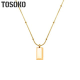 Stainless Steel Three-Dimensional Square Snake Bone Chain Necklace