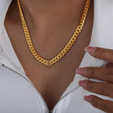Metal Thick Necklace Watch Chain Jewelry Girlfriends Couple Jewelry