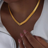 Metal Thick Necklace Watch Chain Jewelry Girlfriends Couple Jewelry