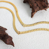 Metal Thick Necklace Watch Chain Jewelry Girlfriends Couple Jewelry