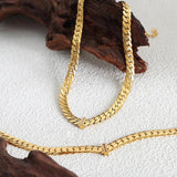 Metal Thick Necklace Watch Chain Jewelry Girlfriends Couple Jewelry