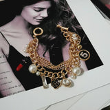 Crystal Pearl Tassel Bracelet No.5 Gift