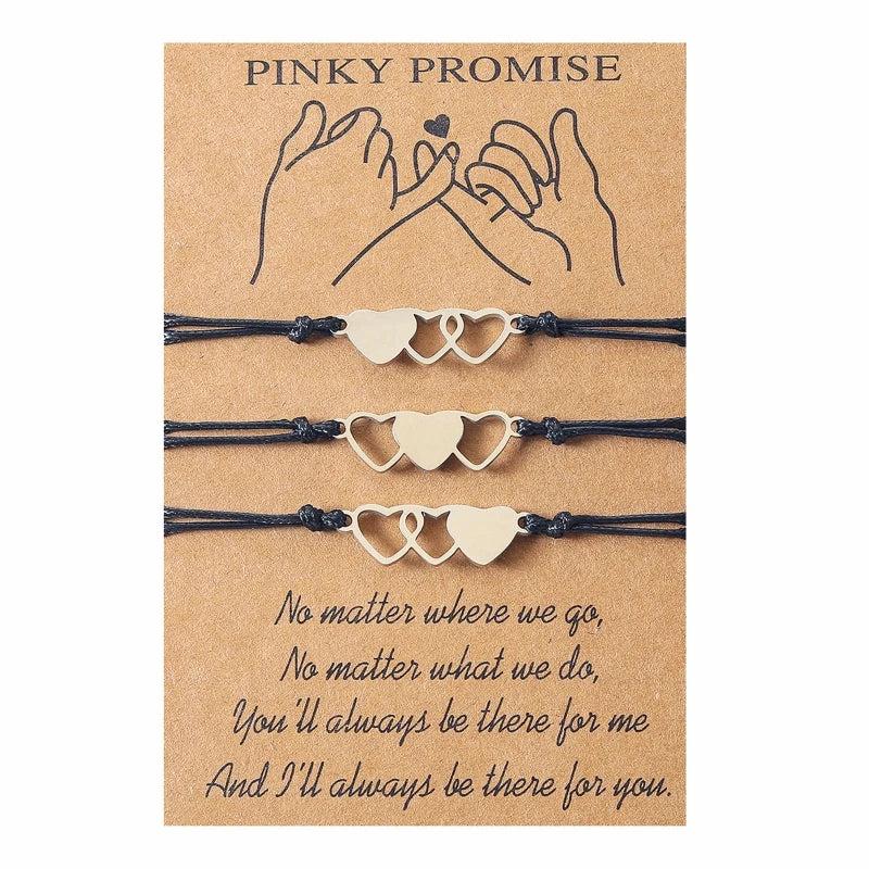 Heart Bracelet Wax Friendship Sister Couple Gift