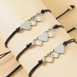 Heart Bracelet Wax Friendship Sister Couple Gift