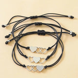 Heart Bracelet Wax Friendship Sister Couple Gift