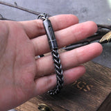 Vintage Chain Link Men Bracelet Punk Rock Stainless Steel Motorcycle Bracelets