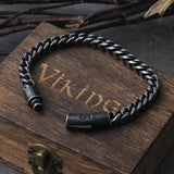 Vintage Chain Link Men Bracelet Punk Rock Stainless Steel Motorcycle Bracelets