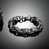 Gothic Style Men Stainless Steel Biker Chain Bracelet