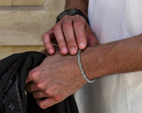 Twisted Stainless Steel Bracelets For Women Men, Stylish Wristband