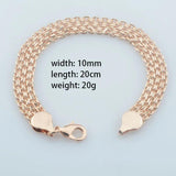 585 Rose Women Bracelet Wristband Weaving Jewelry Men