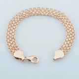 585 Rose Women Bracelet Wristband Weaving Jewelry Men
