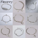 Stamp Bracelets for Women Chain LOVE Heart Party Jewelry Gift