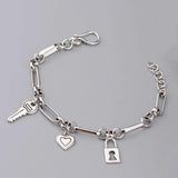 Stamp Bracelets for Women Chain LOVE Heart Party Jewelry Gift
