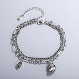 Stamp Bracelets for Women Chain LOVE Heart Party Jewelry Gift
