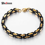 Men's Stainless Steel Byzantine Bracelet 6mm