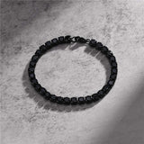 5mm Zircon Tennis Chain Bracelet Stainless Steel Unisex Jewelry